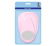 Ursus 19460082 Perforatrice à Motifs avec Levier en Jumbo Ovale 76,2 mm - Rose