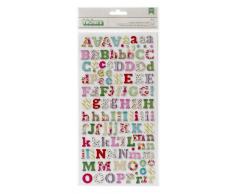 American Crafts On Trend Stickers Alphabet épais 14 x 28 cm
