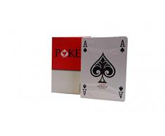 Enseignants naiperos – Carte à Jouer Poker Index classique à la 4 coins et caisse en carton, bleu et rouge (107209390)