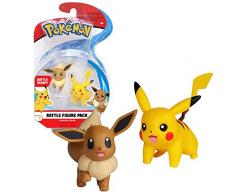 Bandai - Pokémon - Pack de 2 figurines 3-5 cm - Pikachu & Evoli - 82843