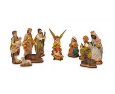 Riffelmacher 78300 Lot de 12 Figurines de crèche de Noël et décoration Multicolore