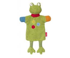 sigikid- Marionnette-Doudou Plat Flecken Frog, 39257