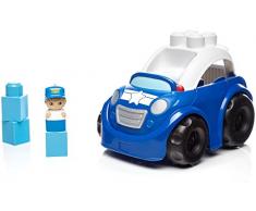 Mega Bloks LilVéhicule de Police, jeu de voiture et de blocs de construction, 6 pièces, jouet pour bébé et enfant de 1 à 5 ans, DYT60