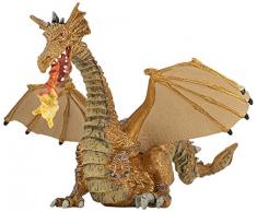 Papo - 39095 - Figurine - Conte et Légende - Dragon Or avec Flamme