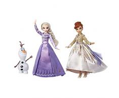 Disney La Reine des Neiges 2 - Poupées mannequins Elsa, Anna et Olaf