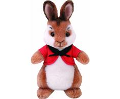 TY- Flopsy Peter Rabbit Peluche Lapin Boléro Rouge (United Labels Ibérica 42276TY)