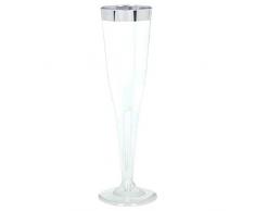 Amscan International 891 547,6 cm Champagne Plastique Verre Box, Argent