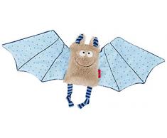 sigikid 41099, fille et garçon, doudou chauve-souris, bleu/gris, Baby bite me!
