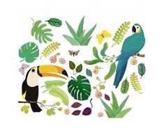 DJECO - Stickers fenêtre Jungla autocollants ballons UNISEX-INFANTIL, multicolore (55054)