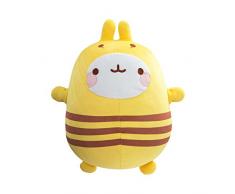 TOMY MOLANG - Peluche Molang Abeille super Douce 20cm L66058, Peluche Molang, Peluche Douce et Moelleuse à Collectioner, Doudou Lapin Jaune, Lapin en Peluche Pour Enfants et Fans de Molang