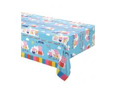 Comogiochi- Nappe plastique 138 x 183 cm Peppa Pig, multicolore, 5CG236125