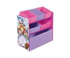 Arditex - 008326 - Meuble De Rangement En Bois - 6 Compartiments En Tissu - La Petite Princesse Sofia