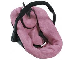 Bayer Chic 2000 708 70 pour siège Auto pour bébé Jean Poupées, poupée Rose