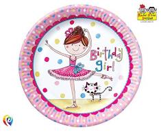 Rachel Ellen 50898 Assiette de fête Multicolore