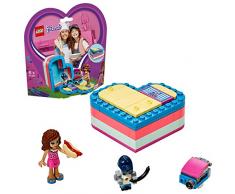 LEGO®-Friends La boîte cœur dété dOlivia Jouet pour Fille et Garçon à Partir de 6 Ans et Plus, 93 Pièces 41387