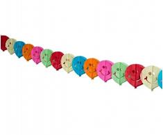 Tib 14139 Guirlande en papier Motif sourire Multicolore Taille unique