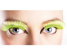 Boland BOL01616 Cils longs autocollants Jaune fluo