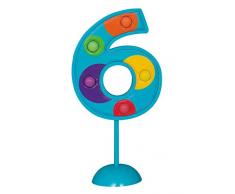 Unique Party - 37036 - Décoration à Gâteau Clignotante Numéro 6