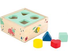 Small Foot Jeu de motricité Cube à Formes « Move it » en Bois certifié 100% FSC. Jouets, 10944, Multicolore