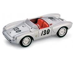 BRUMM-Porsche-550 A-Carrera Panamericana 1955 Voiture Miniature de Collection, R234, Argent