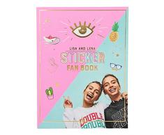 Depesche 10372 Sticker Book avec de Nombreux Autocollants, Cartes de Fan et Carte autogramme, Lisa et Lena J1MO71 Multicolore