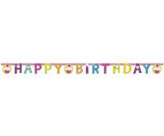 amscan - 997216 - Guirlande Happy Birthday Cupcake - 180 x 15 cm