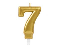 amscan Doré Finition métallique Celebration Bougies # 7