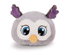 NICI 43954 Olafina Coussin décoratif Motif Chouette 30 x 25 cm, Gris