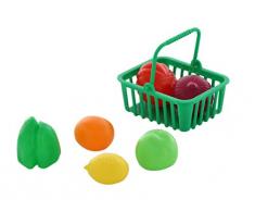 Polesie 66749 Ensemble de Nourriture avec Panier, Sac supermarché Jouets