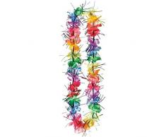 Amscan International 318300 1 m Hawaiian Rainbow Guirlande Leis Pince à Cheveux (Taille Unique)