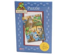 JeuJura - 4554 - Jouet en bois - Puzzle Franklin 20 pièces