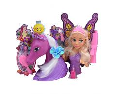 MGM- Tete Poupee ET Cheval Ailes A COIFFER, 109807