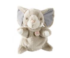 Heinrich Bauer - 11804 - Marionnette à Main Eléphant en Peluche - Gris