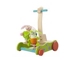 Partner Jouet - DISSW1217 - Jouet en Bois - Eveil - Je Promène mes Lapins