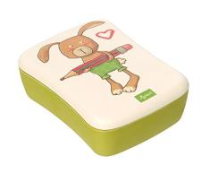 Sigikid, Fille et Garçon, Boîte à Goûter en Bambou, Lapin Green, Vert, 25045 - version allemande