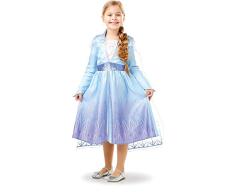 Frozen 2 Classic Déguisement Elsa Travel, multicolore, 9-10 années