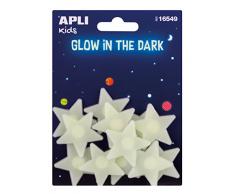 Apli kids – Sac de Stickers étoiles Petites luminiscentes (16549)