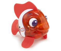 little tikes 173837GR Sparkle Bay Poisson de Clown radiocommandé avec Fonction de flottabilité et éclairage Rouge/Blanc