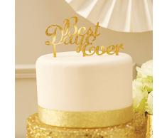 Ginger Ray MP-427 Décoration de gâteau métallisée Doré