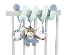 Sterntaler Jouet d’Éveil Spirale, Âne Emmi, Hochet Inclut, Âge : Dès la Naissance, Multicolore