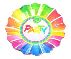 Givi Italia 63362 Assiettes de fête Multicolore 27 cm