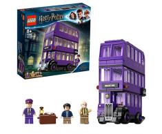 LEGO-Le Magicobus, Bus Violet à 3 Niveaux, Inclus 3 Figurines, Inspiré du Film Harry Potter Jeu dAssemblage, 75957, Multicolore