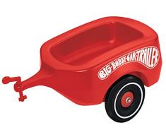 Big - 800001300 - Porteur Enfant - Voiture Enfant avec Roues Silencieuses - Bobby Car Classic avec Remorque - Rouge