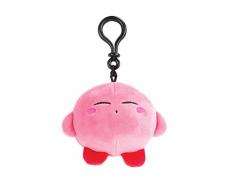TOMY T12980 Peluche Mocchi Nintendo Sleepy Kirby 10 cm pour Les Fans de Jeux rétro, Jouet à Clipser, Gadgets de Bureau et Accessoires de Bureau pour Les Enfants à partir de 3 Ans