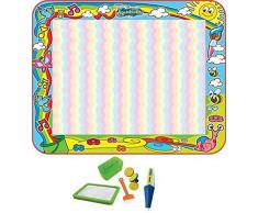 TOMY - Maxi Tapis Aquadoodle Fluo T72372, Tapis de Dessin à Eau Géant Arc-en-ciel, Coloriage Géant, Tapis dÉveil Adapté aux Enfants dès 18 mois