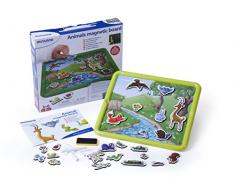 Miniland 97934 animaux Tableau magnétique, Multicolore - Version Anglaise