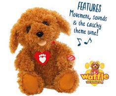 Waffle 3403 Peluche Interactive pour Chien Marron