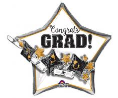 amscan 3493901 27 x 61 cm Chapeaux et Scrolls Guirlande Feuille Multi Ballon (XL)