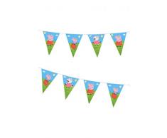 DYNASTRIB- Peppa Pig Guirlande Fanions, 3032407, Multicolore, 270 CM