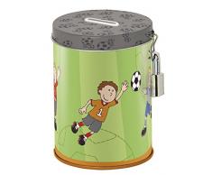 Sigikid - 24734 - Enfant Garçon - Tirelire Fantaisie Football - Kily Keeper - Vert/Gris